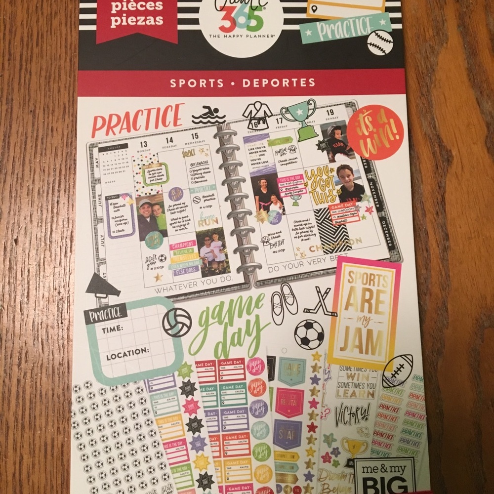 Happy Planner sticker book Sports